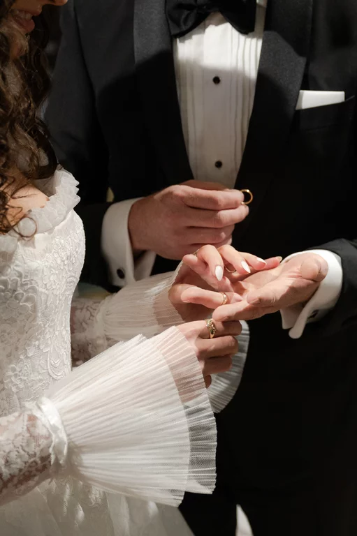 Luxury destination wedding photography of an dancing couple at an Italian villa