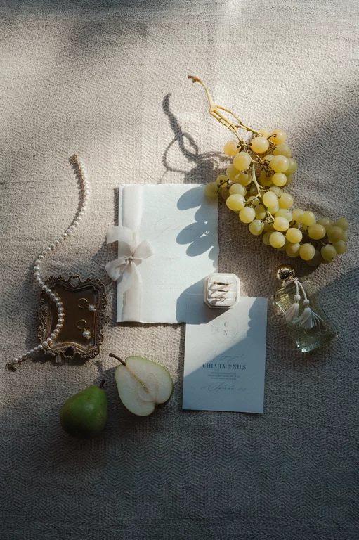 Vintage-inspired wedding details photographed in Berlin